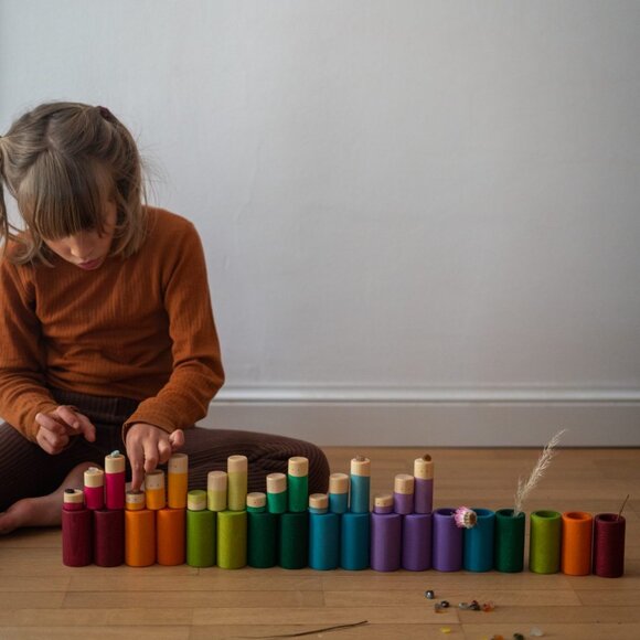 NWT Grapat Wooden Toys LO Set - Basic Colours - Picture 4 of 7